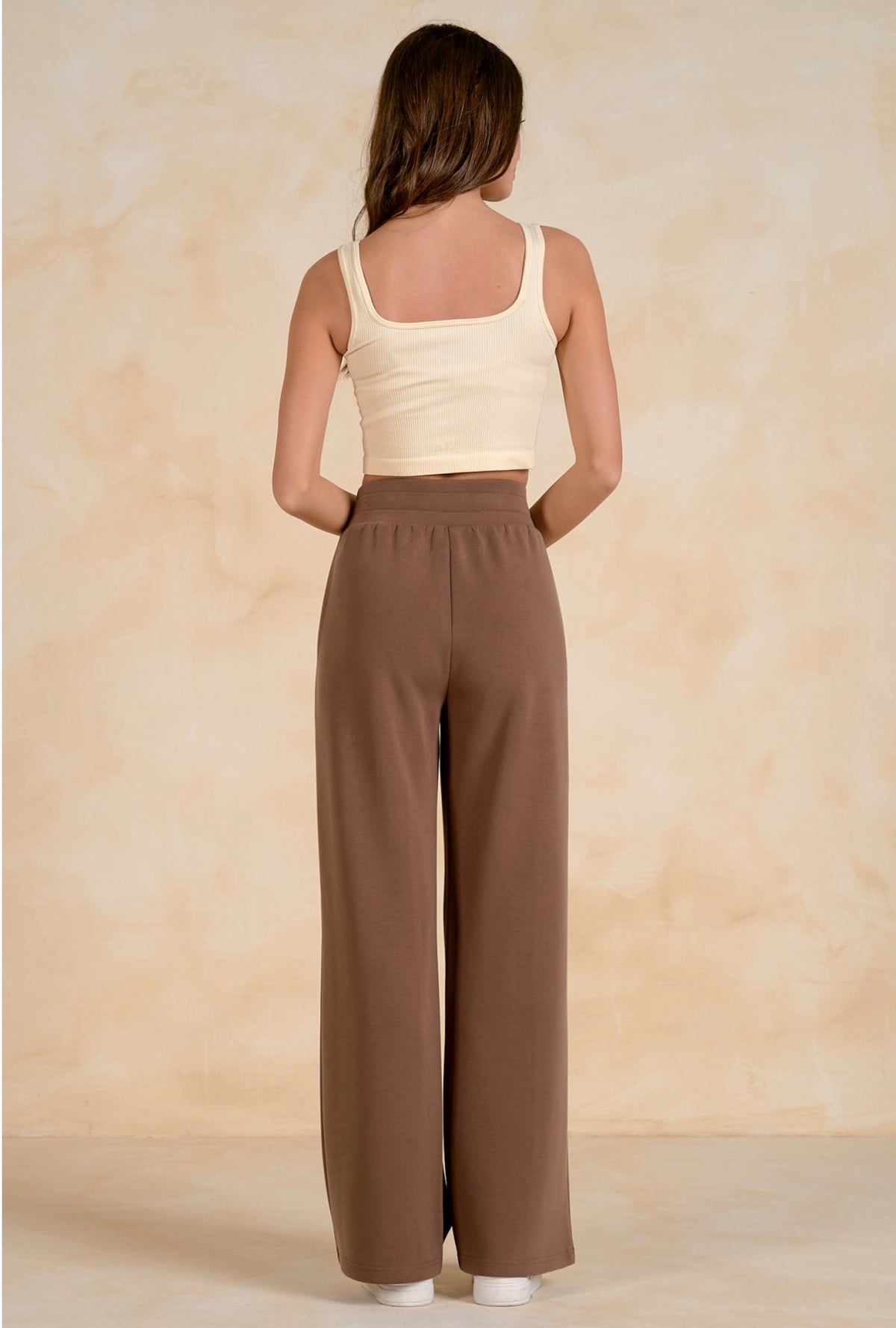 Soft High Rise Trousers W/Pockets