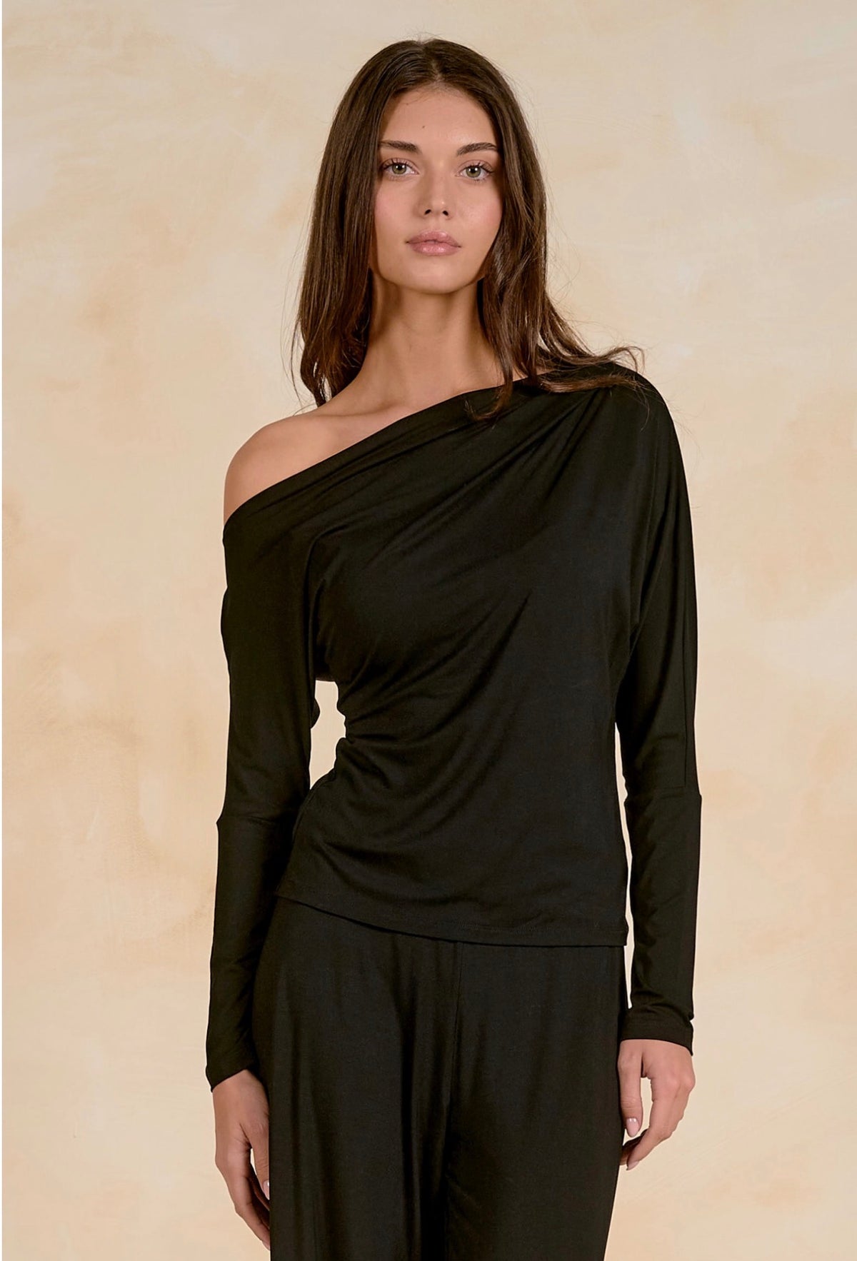 Off The Shoulder Black Top