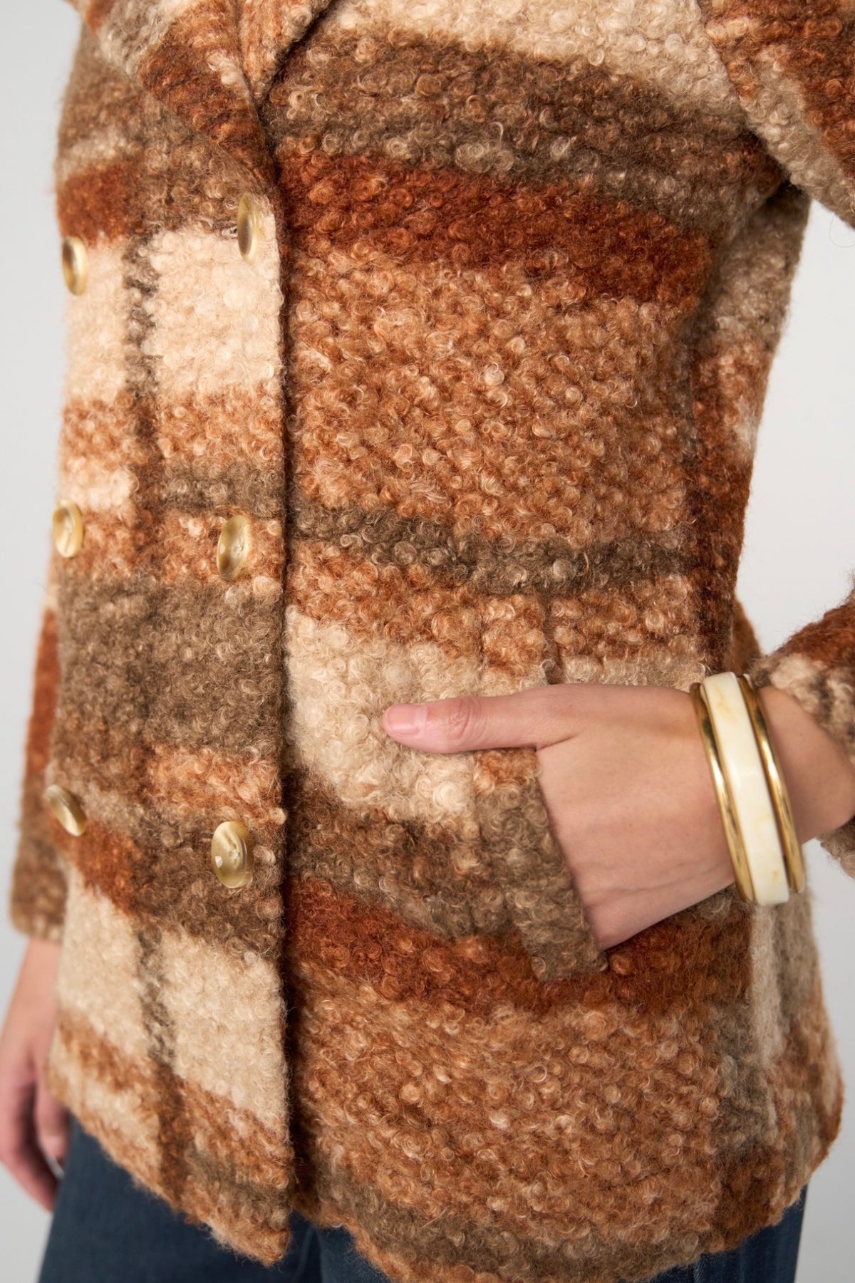 Nutmeg Double Breasted Peacoat