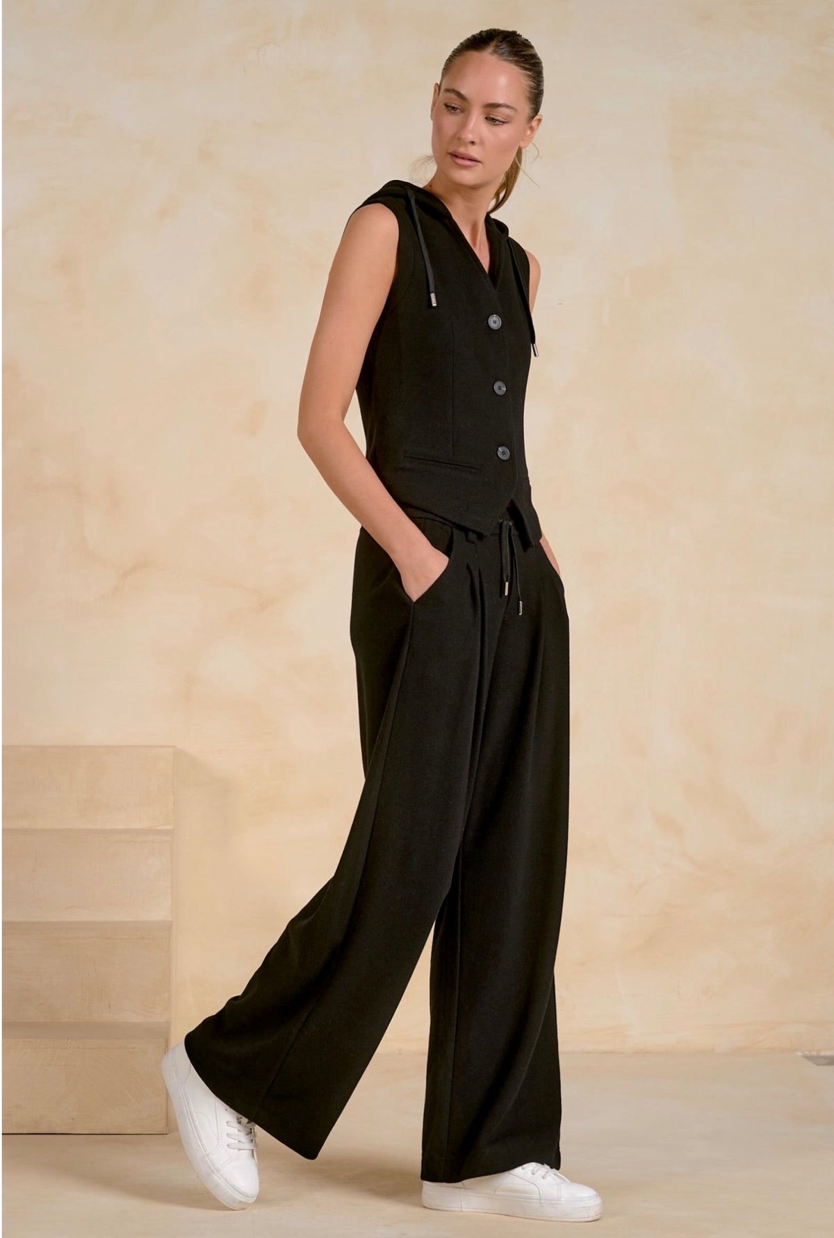 Wide Leg Pants Black