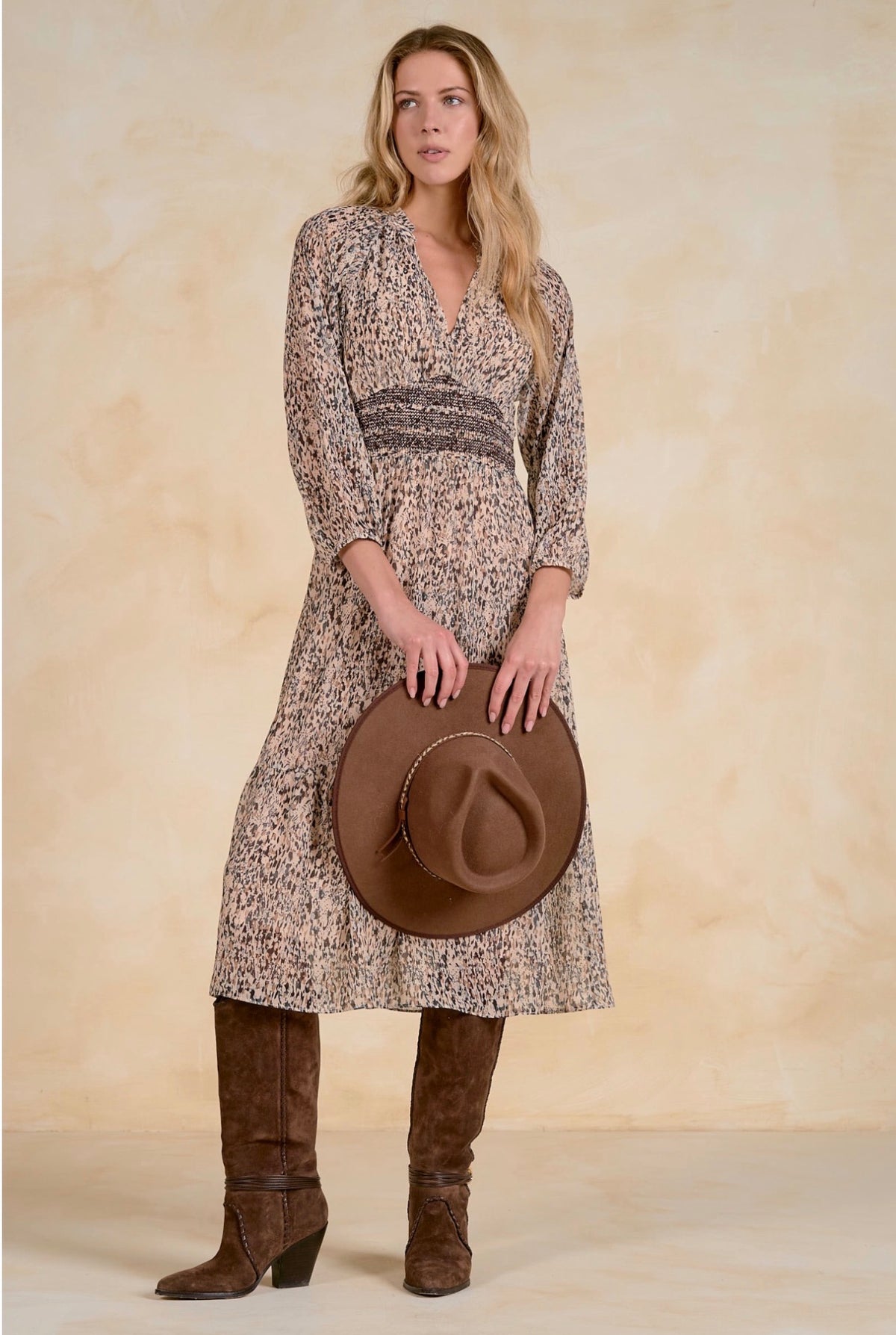 Midi Dress Lia Brown