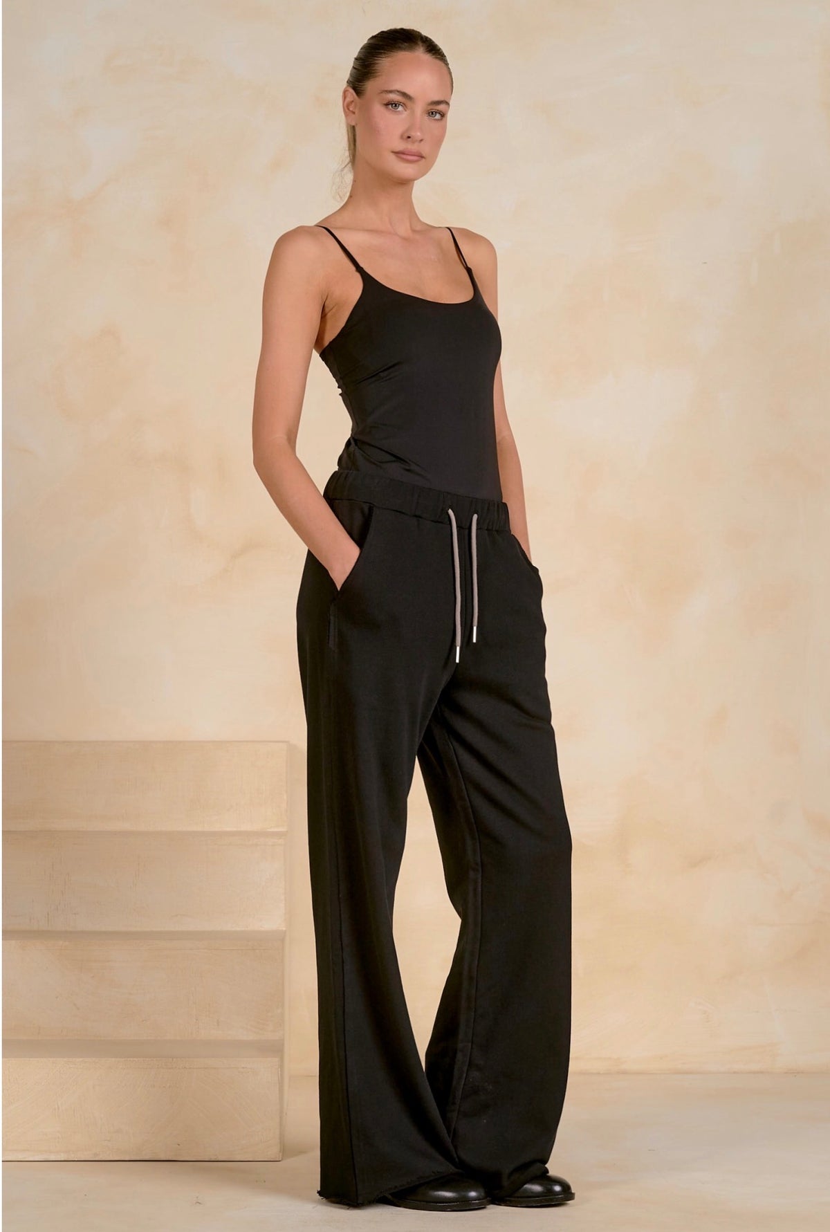 Drawstring Pants Black
