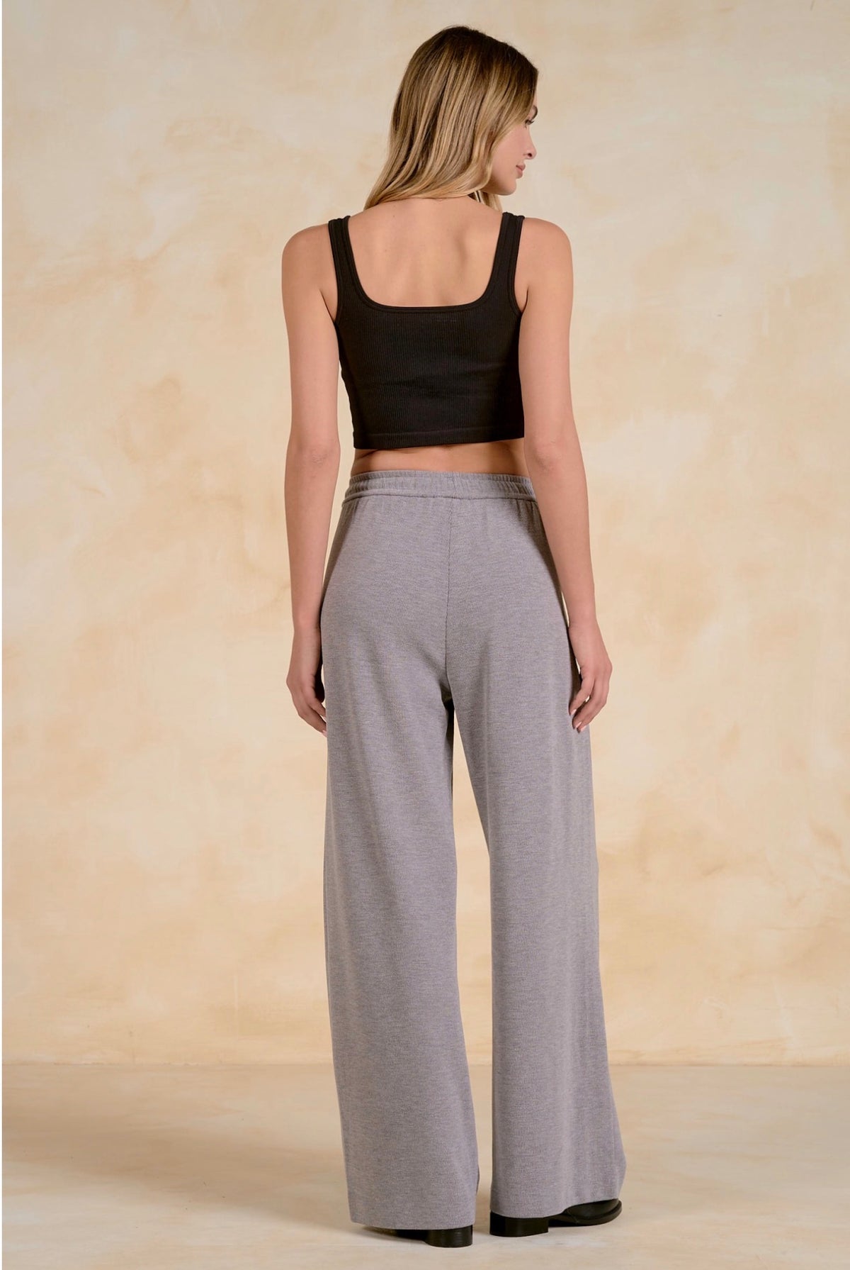 Wide Leg Pants Dark Grey