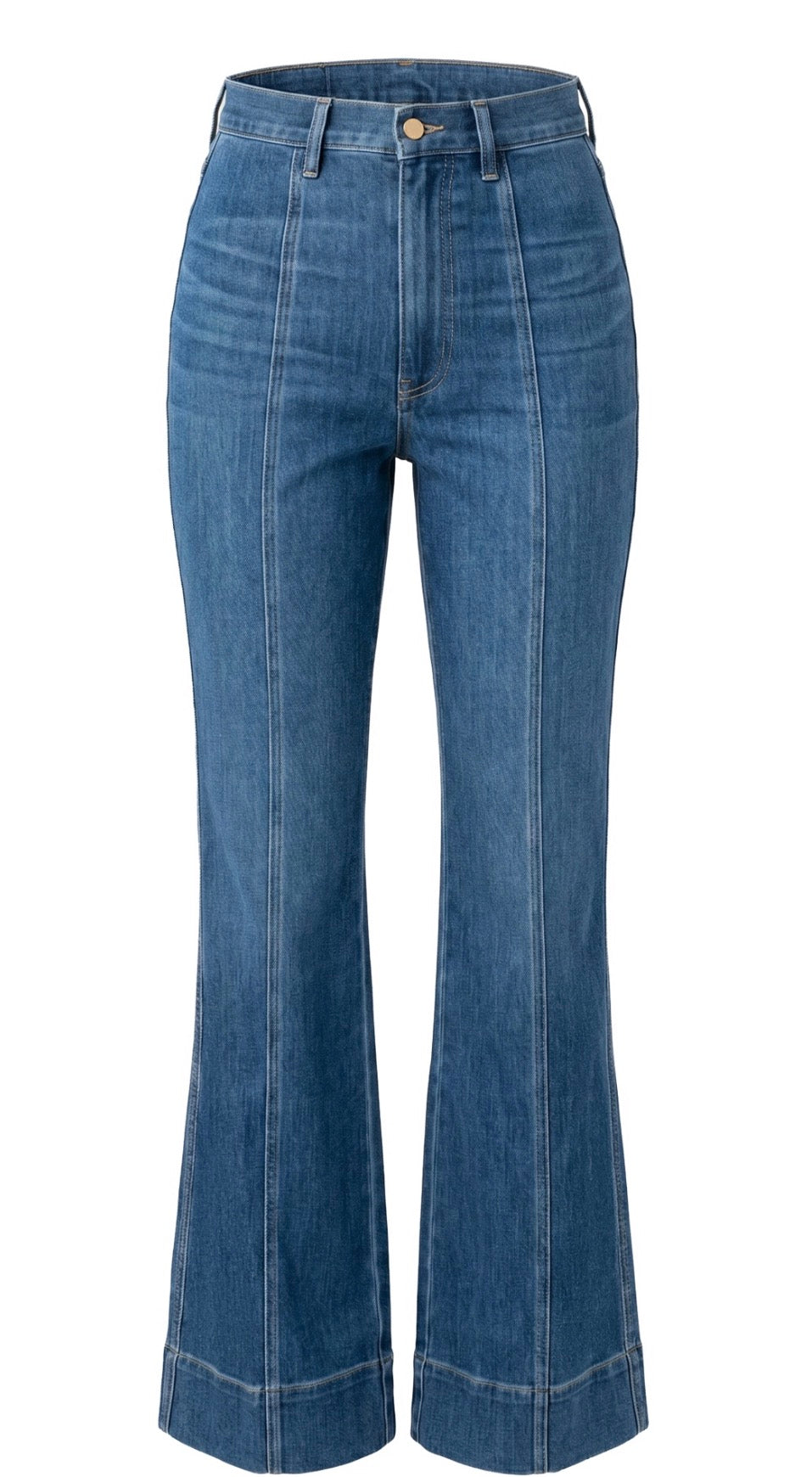 Relaxed High Rise Seamed Denim Bayshore