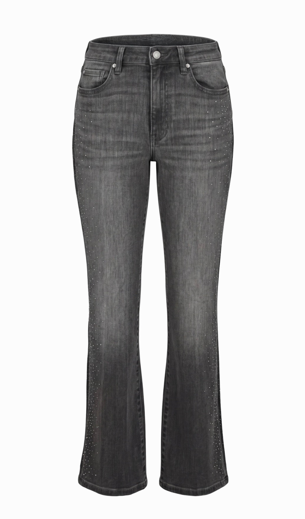 Lucy Bootcut Heirloom Denim W/Black Rhinestones