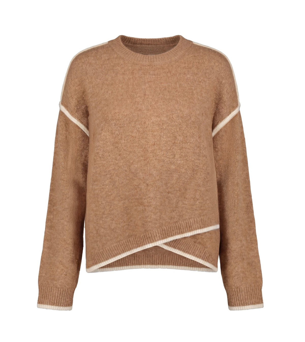 Crewneck Sweater Camel/Cream