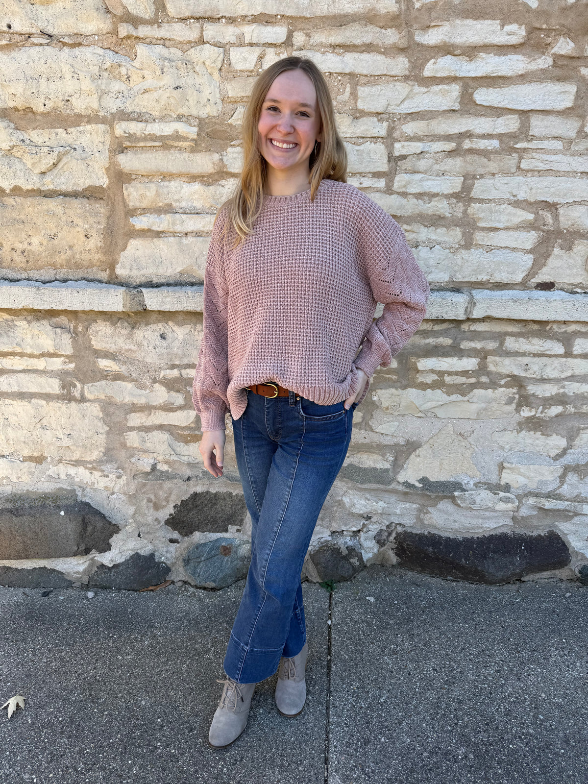 Long Sleeve Sweater Sand