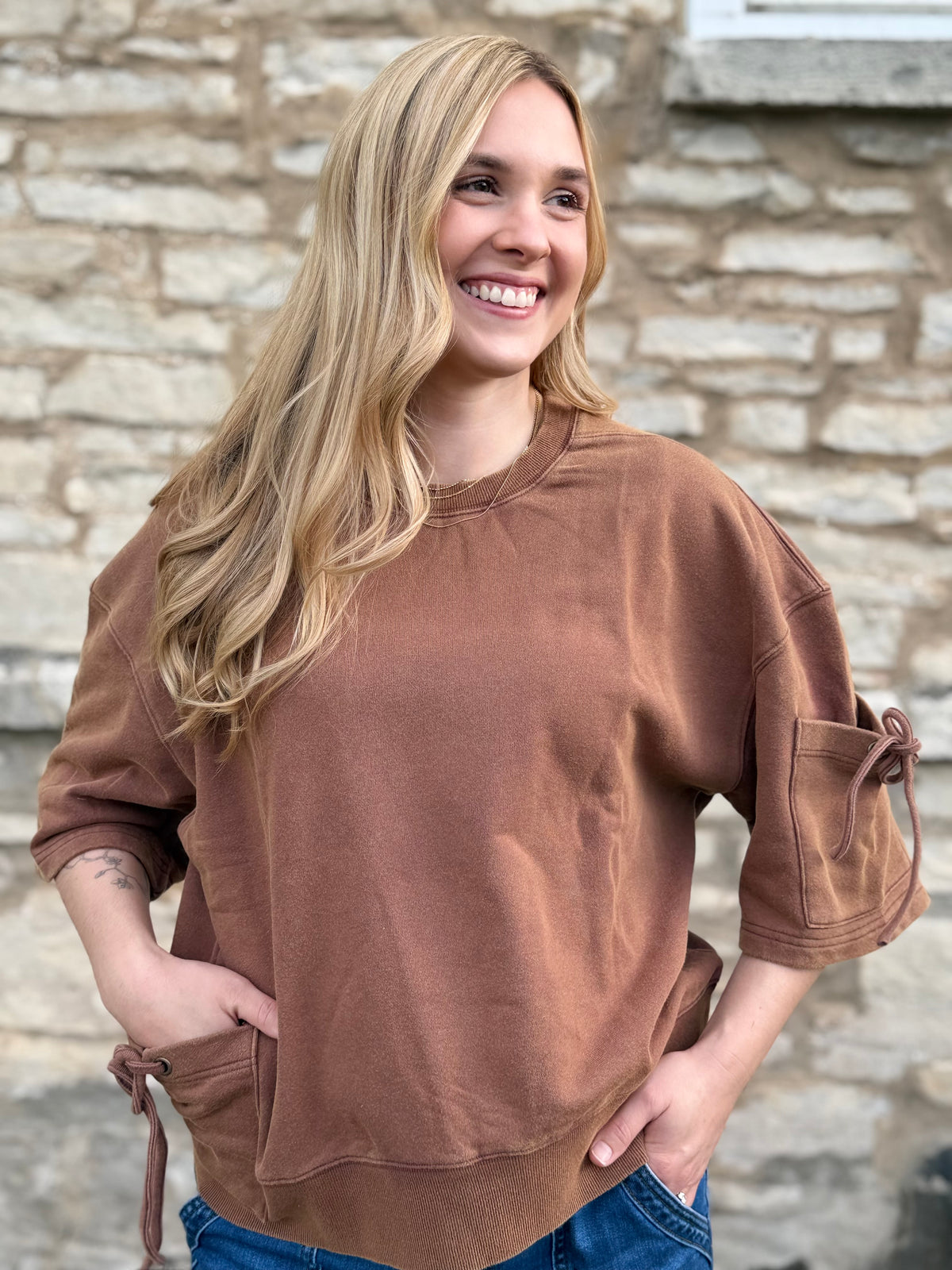 Vintage Washed Oversized Boxed Top
