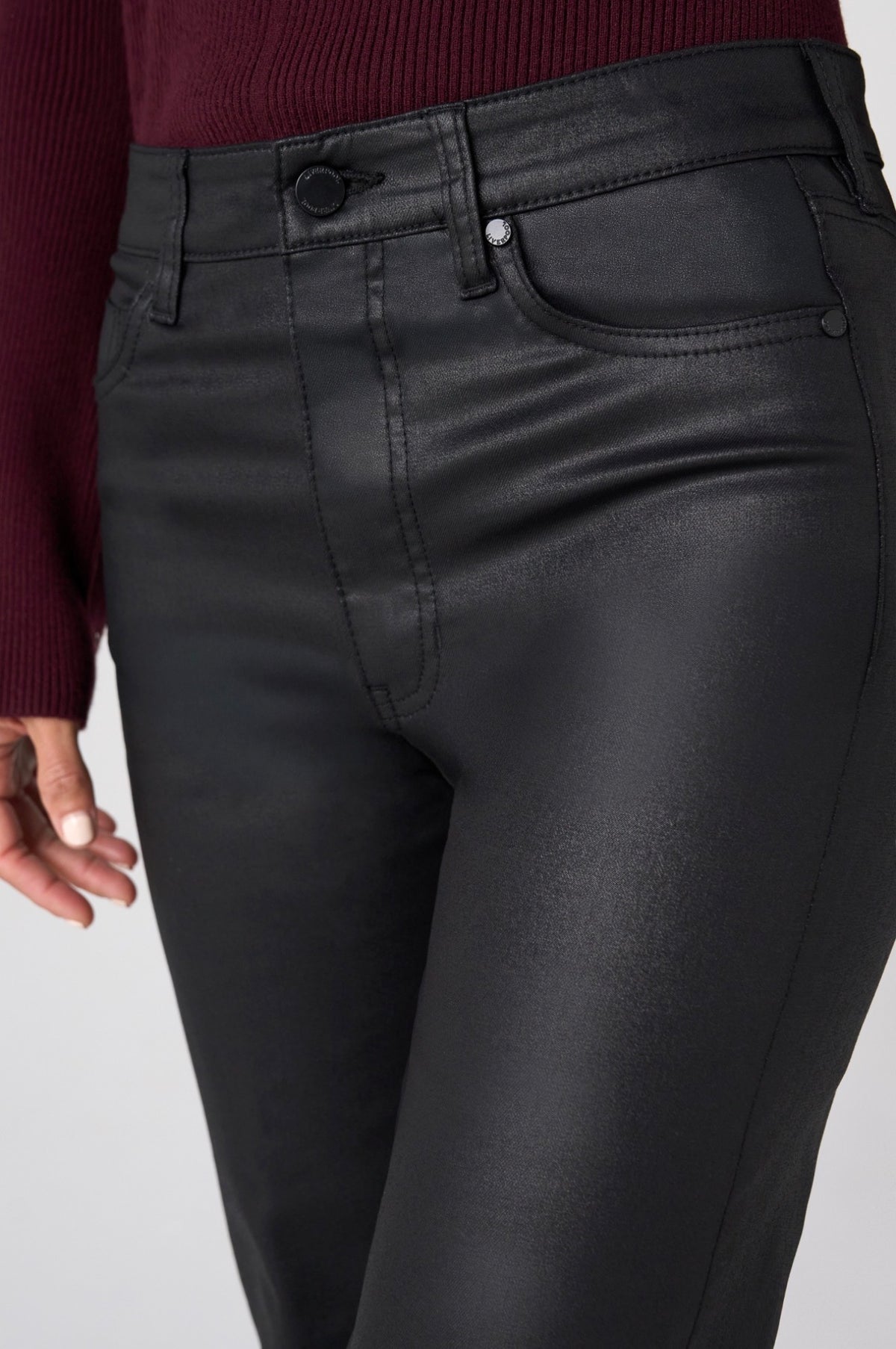 Hannah Crop Flare W/ Button Detail