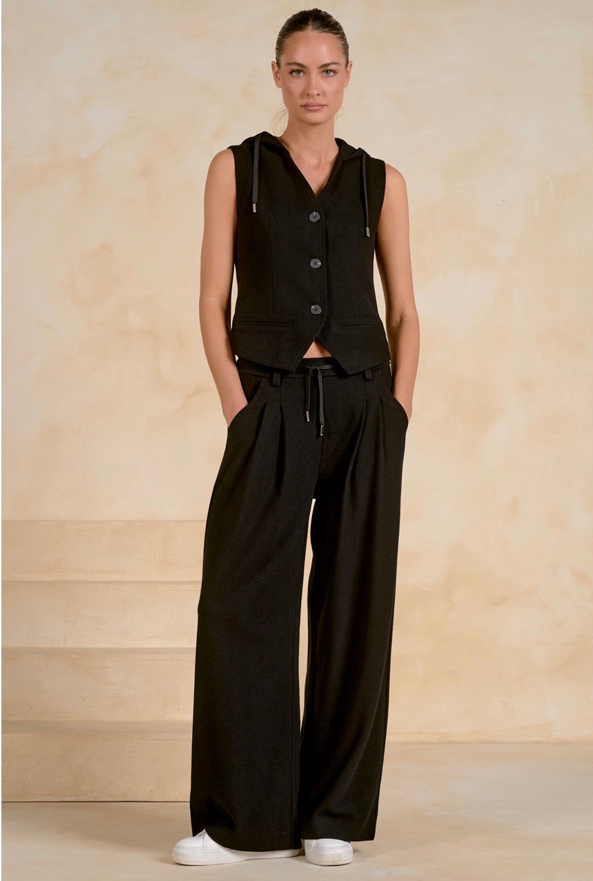 Wide Leg Pants Black