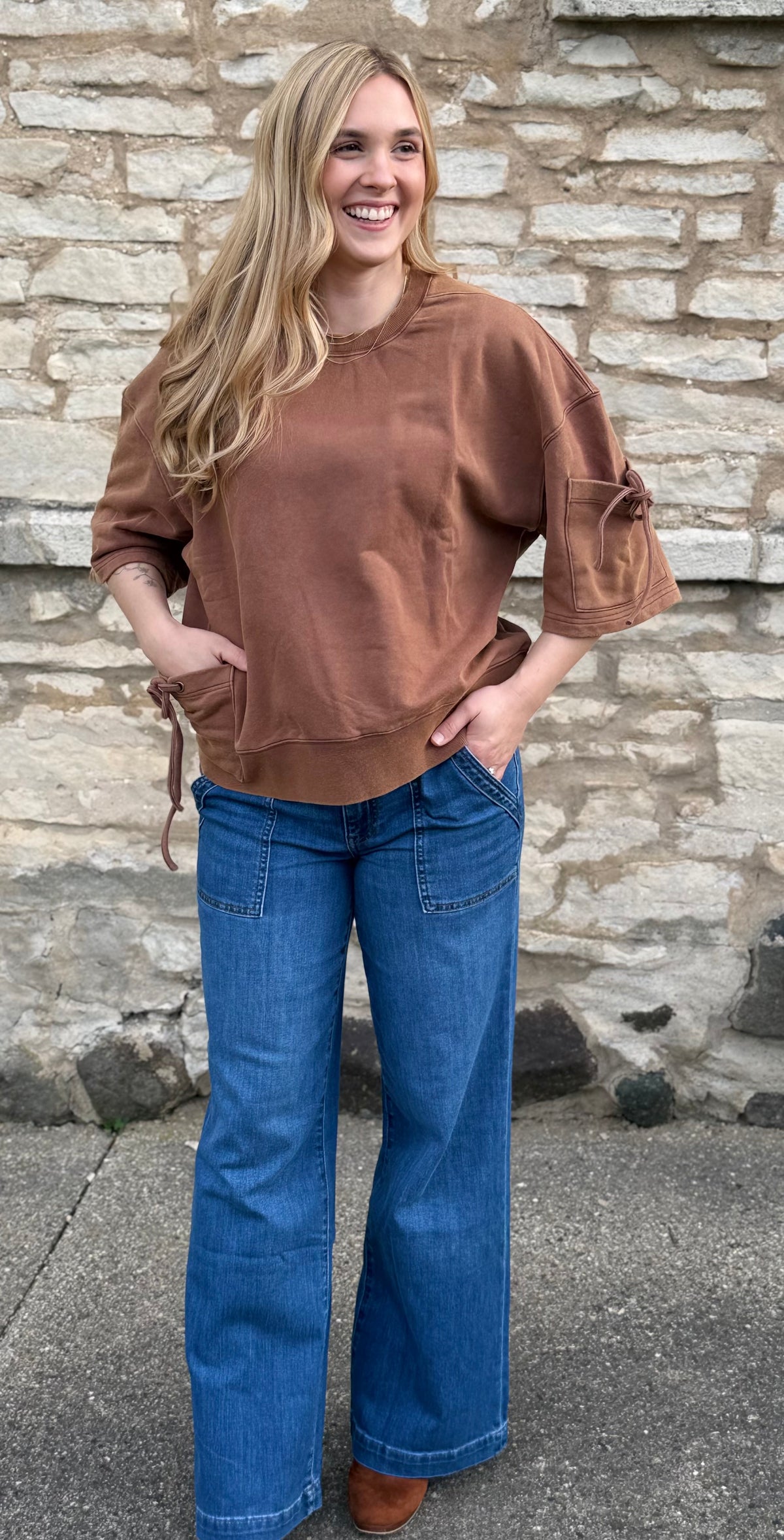 Vintage Washed Oversized Boxed Top