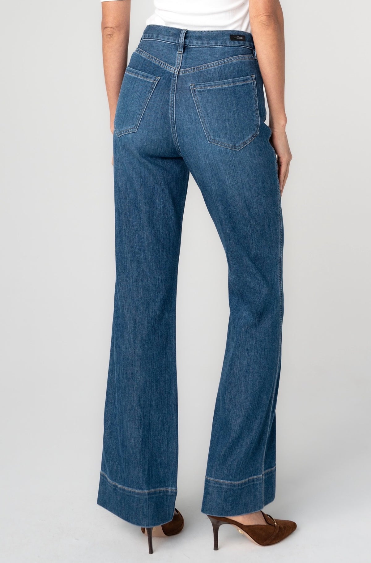 Relaxed High Rise Seamed Denim Bayshore