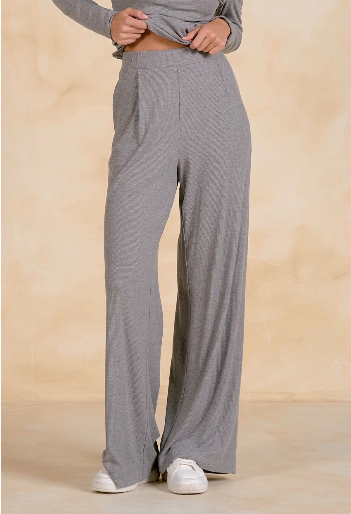 Wide Leg Pants Grey