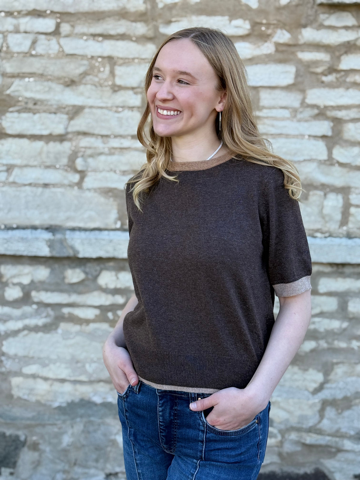 Dedra Short Sleeve Sweater