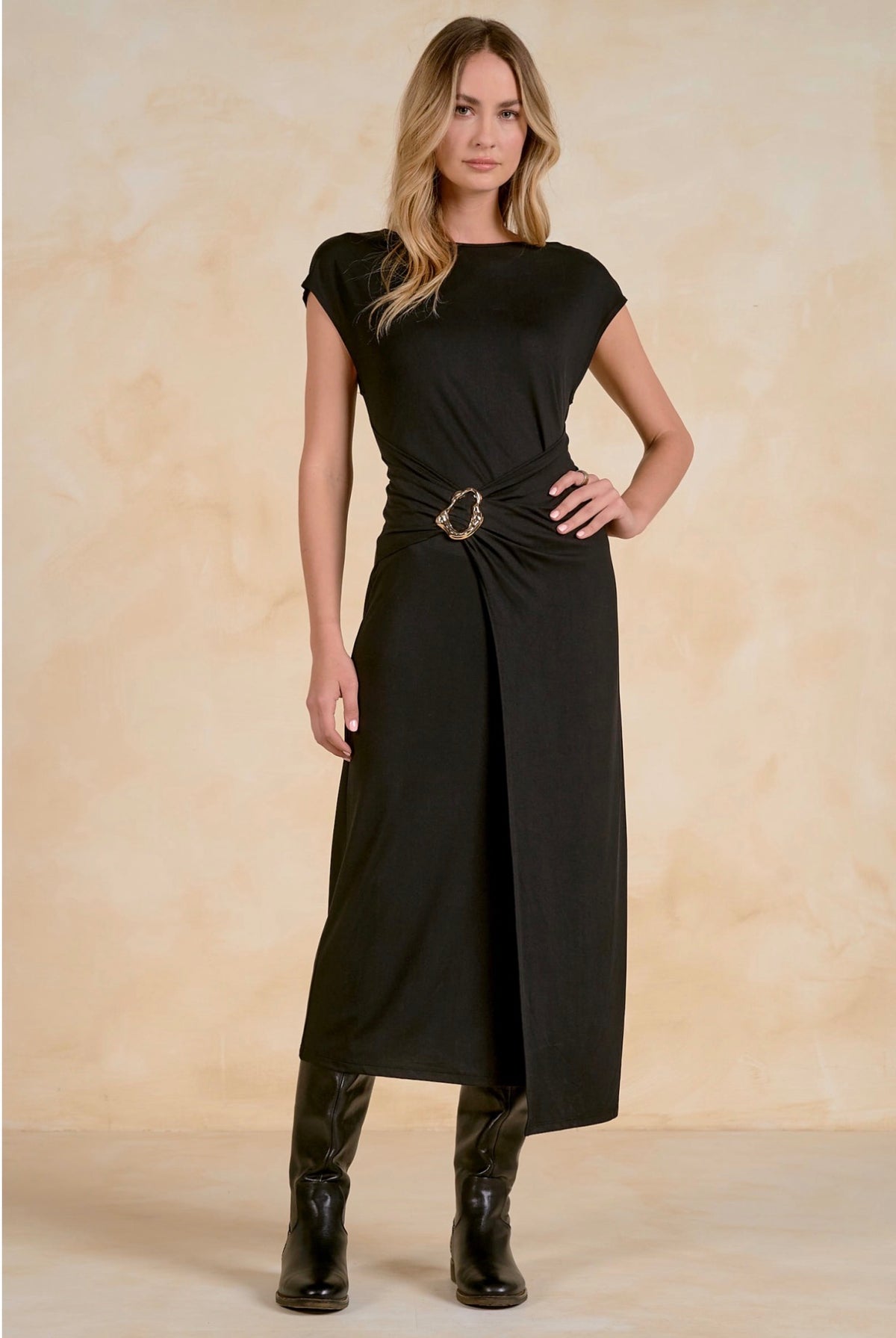 Cap Sleeve Dress Long