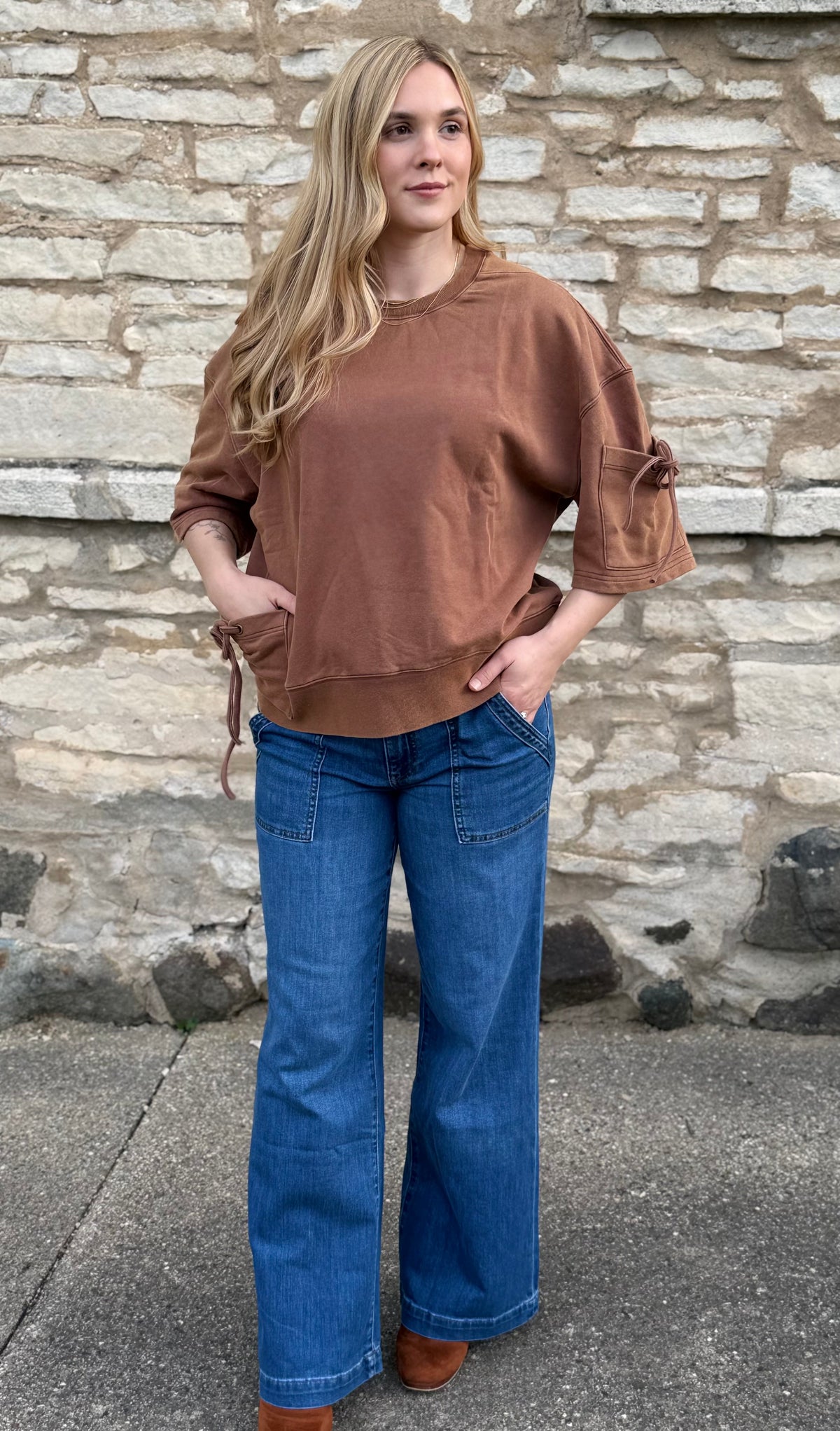 Vintage Washed Oversized Boxed Top