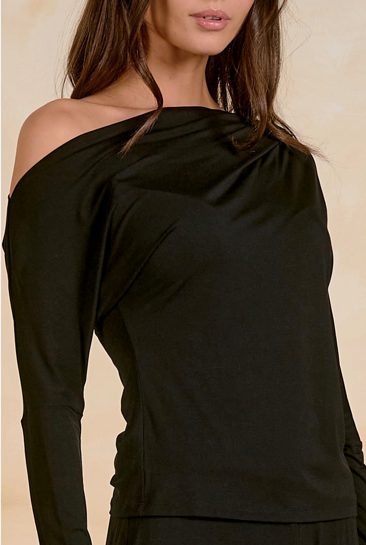 Off The Shoulder Black Top