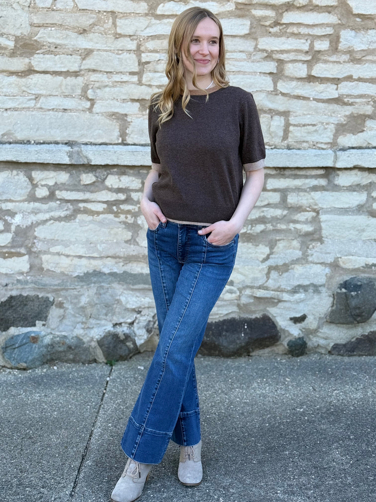 Dedra Short Sleeve Sweater
