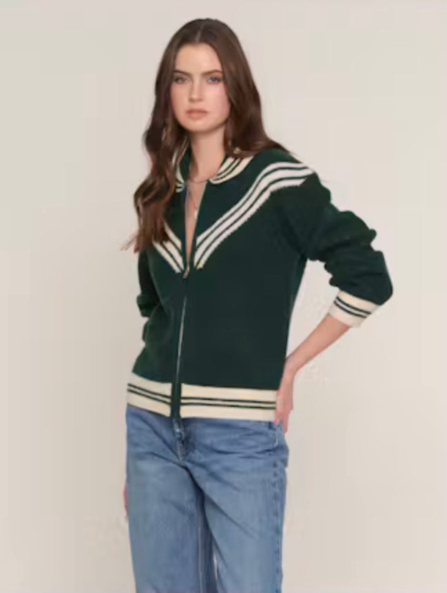 Devon Zippered Cardigan