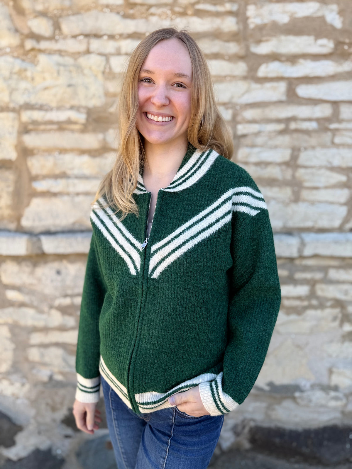 Devon Zippered Cardigan