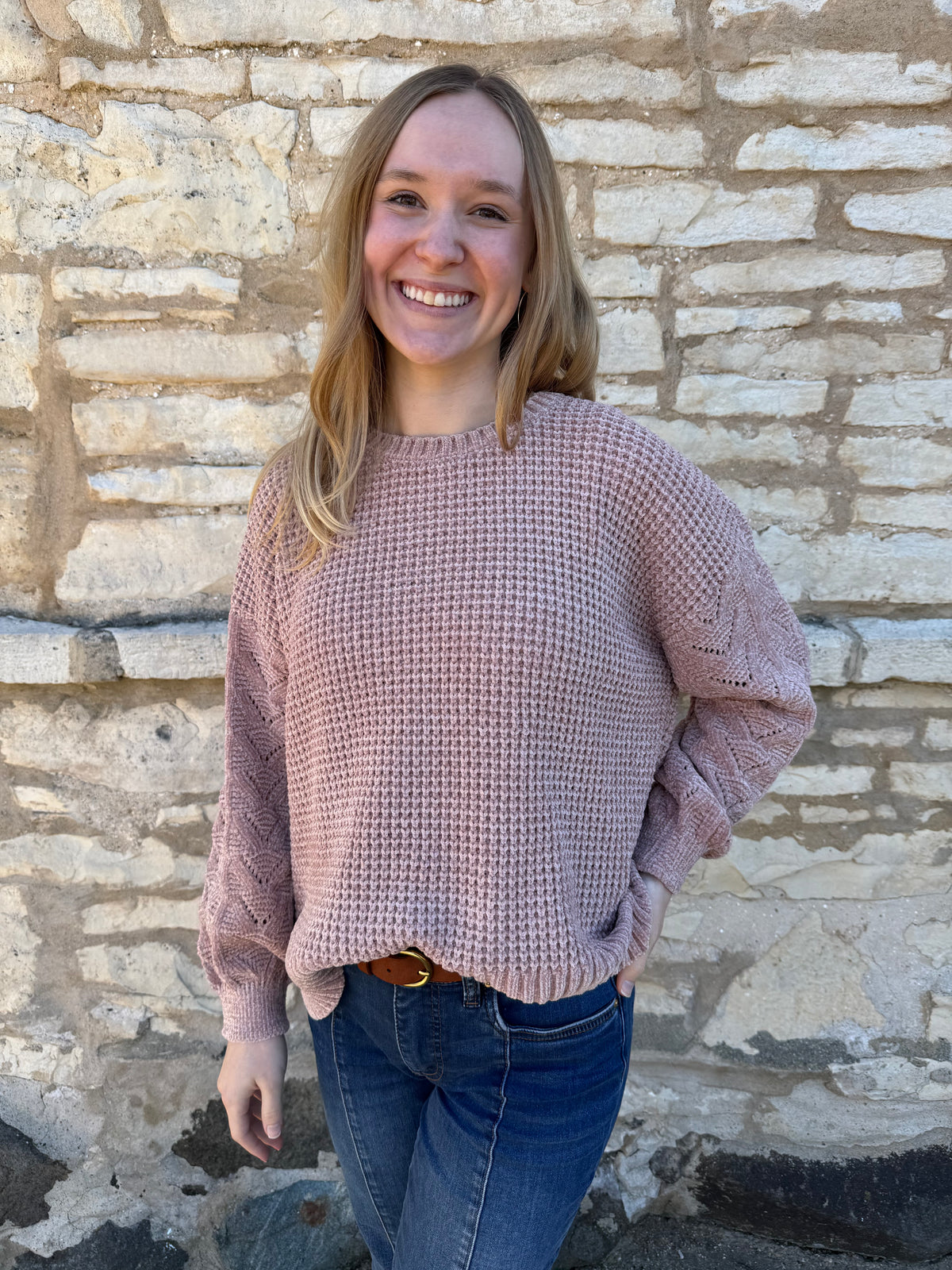 Long Sleeve Sweater Sand