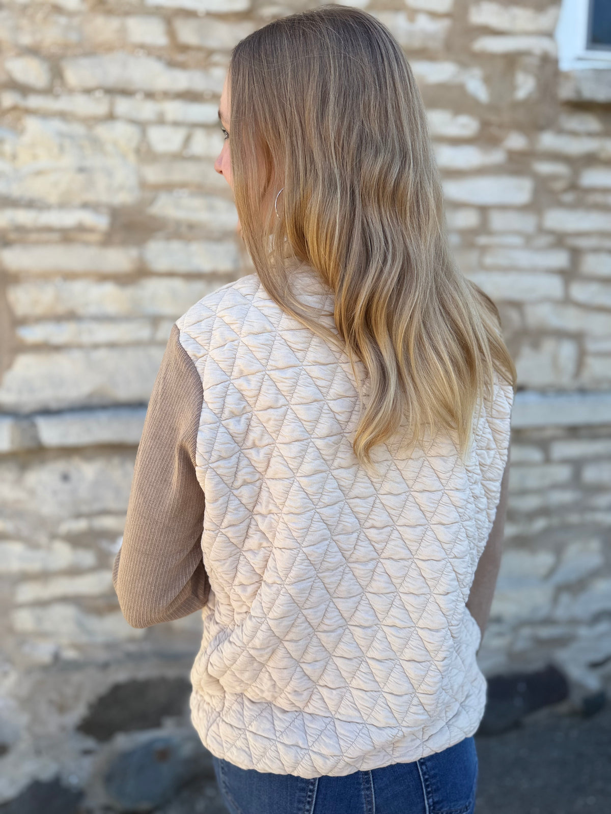 Mixed Media Zip Jacket